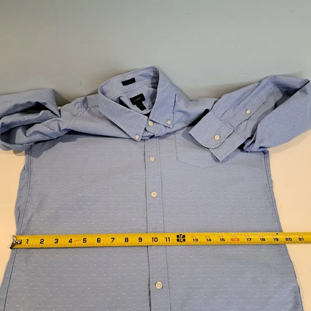 J. Crew Men's M Slim Fit 100% Cotton Long Sleeve Button Down Shirt Style #A0233 - Picture 11 of 14